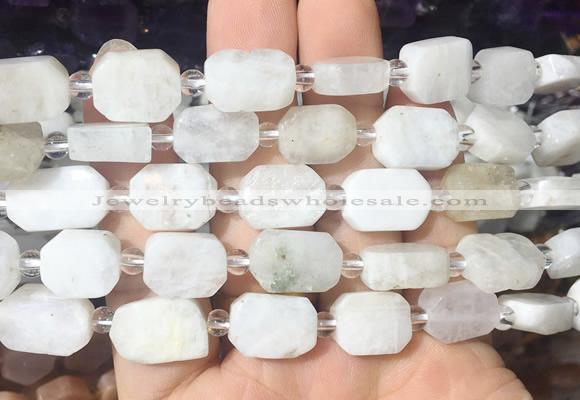 NGBS182 15 inches 10*14mm - 12*16mm freeform moonstone beads