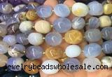 NGBS19 15 inches 8*12 - 10*14mm nuggets blue chalcedony gemstone beads