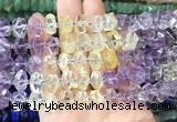 NGBS207 15 inches 8*12mm - 10*14mm faceted nuggets ametrine beads