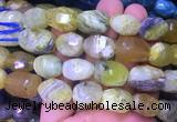 NGBS39 15 inches 12*16 - 13*18mm faceted nuggets yellow opal beads