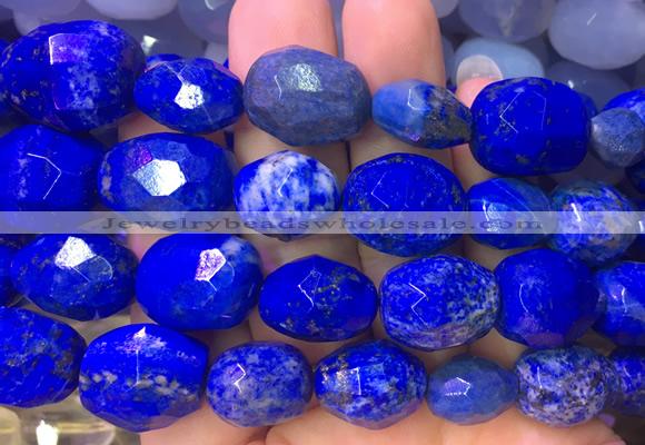 NGBS46 15 inches 12*16 - 13*18mm faceted nuggets lapis lazuli beads