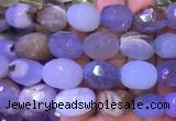 NGBS47 15 inches 12*16 - 13*18mm faceted nuggets blue chalcedony beads