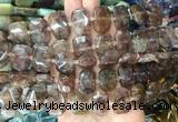 NGBS75 15 inches 13*18mm - 15*20mm faceted freeform quartz beads