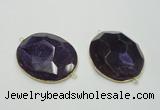 NGC181 35*45mm - 40*50mm freeform druzy agate connectors