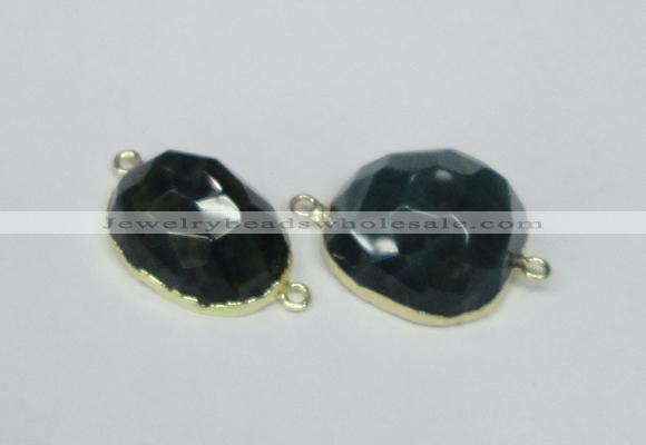 NGC332 15*20mm - 22*25mm freeform agate gemstone connectors