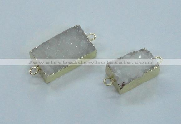 NGC367 15*20mm - 18*30mm freeform druzy agate gemstone connectors