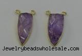 NGC5400 16*35mm - 18*40mm arrowhead light amethyst connectors