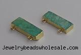 NGC5685 12*35mm rectangle amazonite connectors wholesale