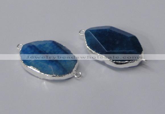 NGC578 18*25mm - 22*30mm freeform agate gemstone connectors