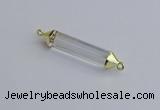 NGC5941 8*40mm tube white crystal connectors wholesale