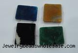 NGC67 45*55mm rectangle agate connectors wholesale