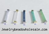 NGC7020 3*32mm cuboid  mixed gemstone connectors wholesale