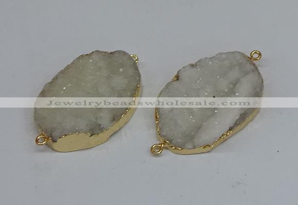 NGC8000 30*40mm - 35*45mm freeform druzy agate connectors