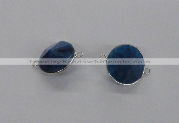 NGC880 15*20mm bicone agate gemstone connectors wholesale