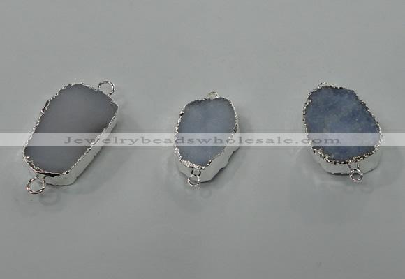 NGC99 18*25mm - 25*35mm freeform druzy agate connectors wholesale