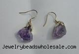 NGE09 13*18mm - 15*20mm nuggets amethyst earrings wholesale