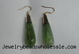 NGE16 10*40mm teardrop agate gemstone earrings wholesale