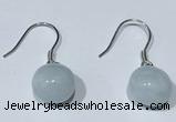 NGE425 10*10mm teardrop aquamarine earrings wholesale