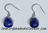 NGE426 10*10mm teardrop lapis lazuli earrings wholesale