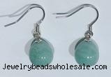 NGE427 10*10mm teardrop amazonite earrings wholesale