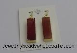 NGE5173 10*28mm - 10*30mm rectangle mookaite earrings