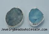 NGP1010 25*35mm - 35*45mm freeform druzy agate beads pendant