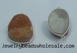 NGP1040 20*30mm - 25*35mm freeform druzy agate beads pendant