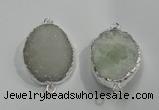 NGP1045 20*30mm - 25*35mm freeform druzy agate beads pendant