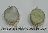 NGP1060 20*30mm - 25*35mm freeform druzy agate beads pendant