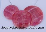 NGP114 Dyed rhodochrosite gemstone pendants set jewelry wholesale