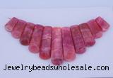 NGP115 Dyed rhodochrosite gemstone pendants set jewelry wholesale