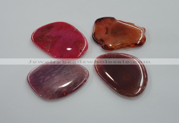 NGP1171 35*50mm - 45*65mm freeform agate gemstone pendants wholesale