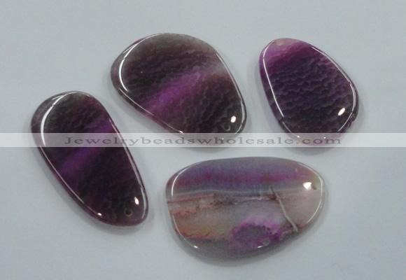 NGP1178 40*55mm - 50*70mm freeform agate gemstone pendants wholesale