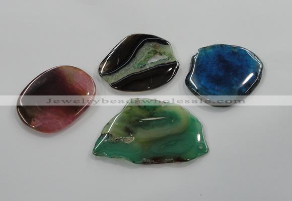 NGP1181 40*50mm - 50*70mm freeform agate gemstone pendants wholesale