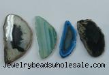 NGP1198 30*50mm - 40*70mm freeform agate gemstone pendants wholesale