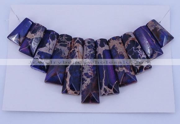 NGP121 Dyed imperial jasper gemstone pendants set jewelry wholesale