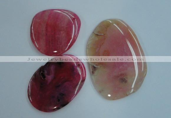 NGP1238 45*50mm - 60*80mm freeform agate gemstone pendants wholesale