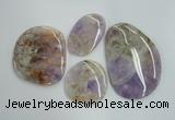 NGP1239 40*50mm - 60*80mm freeform lavender amethyst pendants wholesale