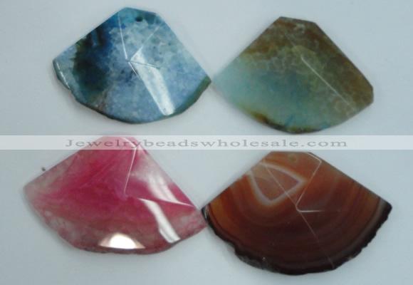 NGP1253 35*45mm - 40*55mm freeform agate gemstone pendants wholesale