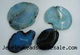 NGP1273 45*55mm - 70*90mm freeform agate gemstone pendants wholesale