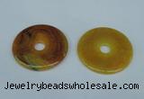 NGP1372 7*50mm - 8*55mm donut agate gemstone pendants