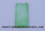 NGP138 2pcs 30*40mm rectangle dyed white jade gemstone pendants