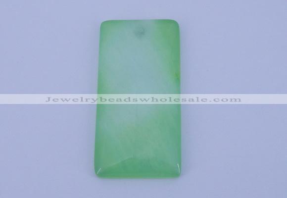 NGP138 2pcs 30*40mm rectangle dyed white jade gemstone pendants