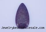 NGP143 2pcs 30*60mm teardrop kunzite gemstone pendants