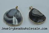 NGP1449 30*40mm - 35*45mm freeform botswana agate pendants