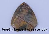 NGP146 2pcs 40*44mm fashion picasso jasper gemstone pendants