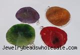 NGP1539 45*55mm - 50*60mm freeform agate gemstone pendants