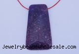 NGP158 2pcs 28*55mm trapezoid kunzite gemstone pendants