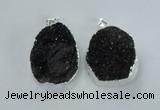 NGP1597 30*35mm - 35*40mm freeform druzy agate pendants