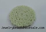 NGP1600 65*70mm Carved natural hetian jade pendants wholesale